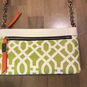 Spartina 449 Green and White Crossbody Purse